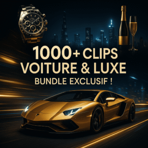 Pack Premium – 1000+ Clips Voitures de Luxe