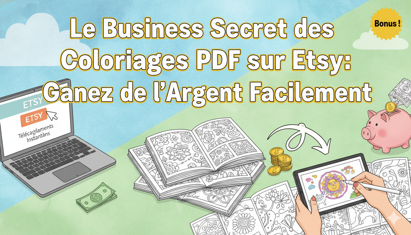 Lire la suite à propos de l’article Le Business Secret des Coloriages PDF sur Etsy : Gagnez de l’Argent Facilement