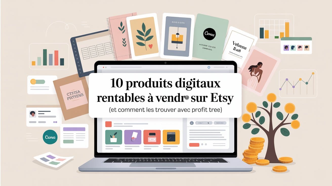 Lire la suite à propos de l’article 10 produits digitaux rentables à vendre sur Etsy (et comment les trouver avec Profit Tree)