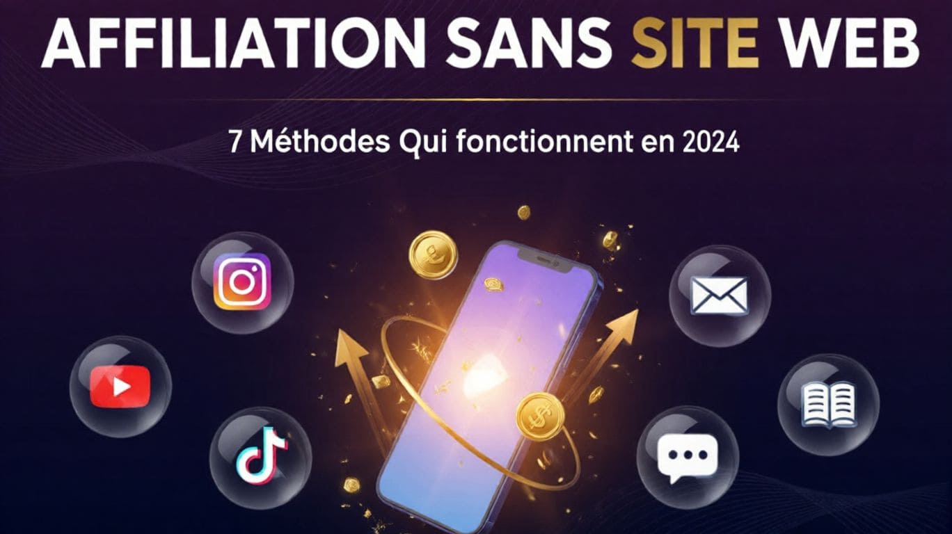 Lire la suite à propos de l’article Marketing d&rsquo;Affiliation Sans Site Web : 7 Méthodes Qui Fonctionnent en 2025