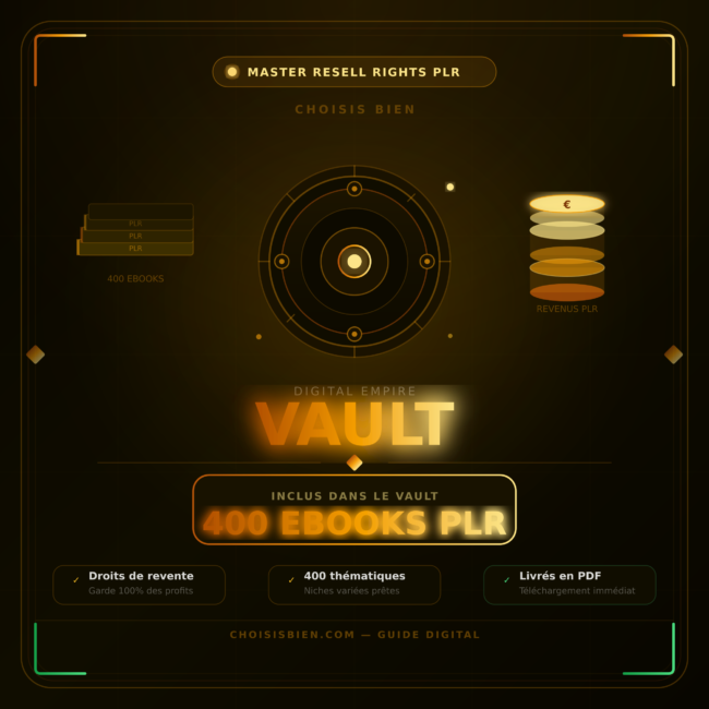 400 ebooks produit-digital-empire-vault