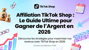 Lire la suite à propos de l’article Affiliation TikTok Shop : Le Guide Ultime pour Gagner de l&rsquo;Argent en 2026