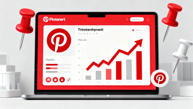 Graphique de croissance sur Pinterest