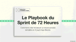 Lire la suite à propos de l’article Créer formation en ligne : La méthode incroyable pour lancer un produit rentable en 72h