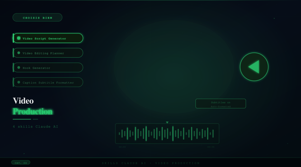 Skills Claude AI Video Production