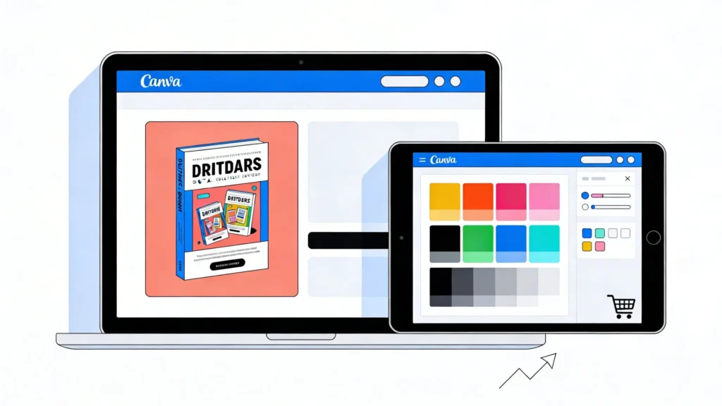 Puis-je vendre des produits numériques créés avec Canva ?