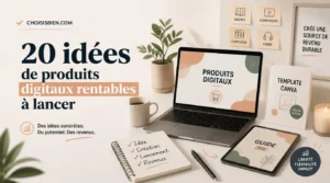 Lire la suite à propos de l’article 20 idées de produits digitaux incroyable à lancer en 2026 (avec leur potentiel de revenus)