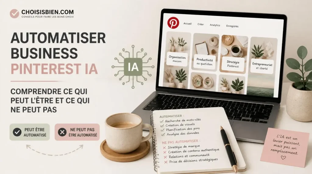 Automatiser business Pinterest IA : comprendre ce qui peut l'être et ce qui ne peut pas