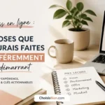 Business en ligne : les 5 choses que j&rsquo;aurais faites différemment en démarrant