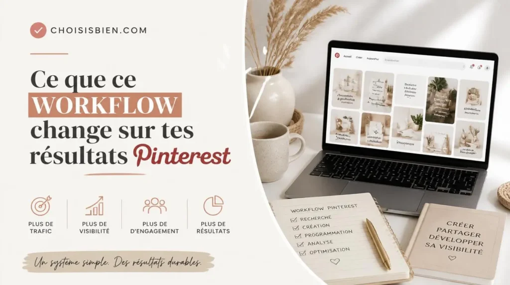 Ce que ce workflow change sur tes résultats Pinterest