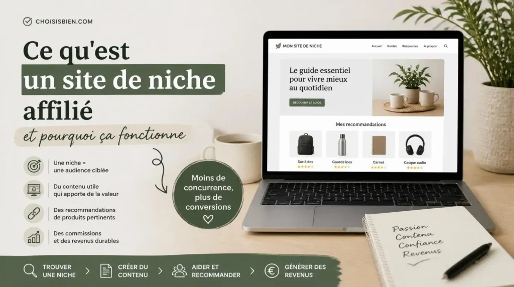 Ce qu'est un site de niche affilié et pourquoi ça fonctionne