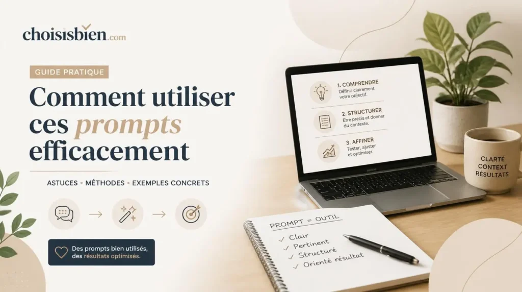 Comment utiliser ces prompts efficacement