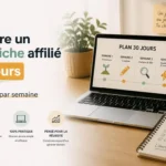 Construire un site de niche affilié en 30 jours : le plan semaine par semaine