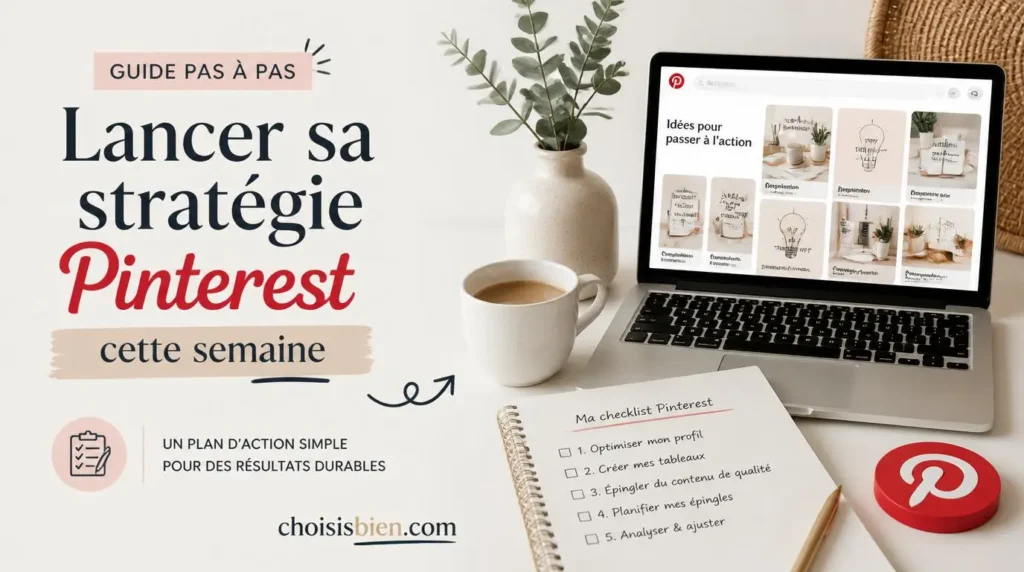 Guide pas à pas lancer sa stratégie Pinterest cette semaine