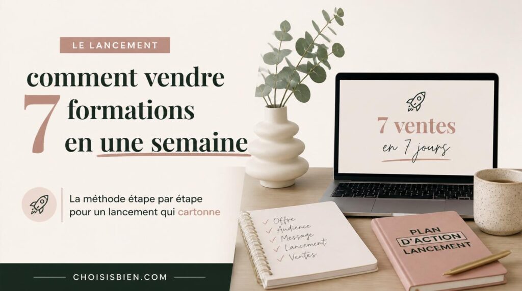 Le lancement : comment vendre 7 formations en une semaine