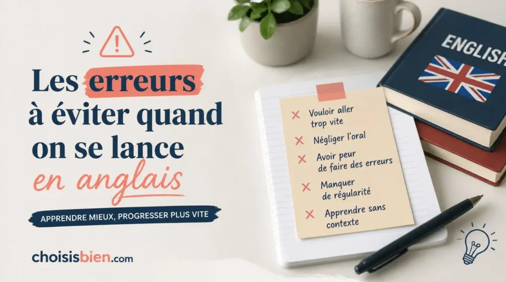 Les erreurs à éviter quand on se lance en anglais