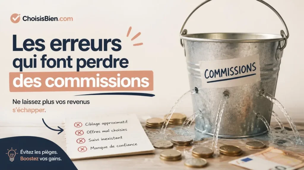 Les erreurs qui font perdre des commissions