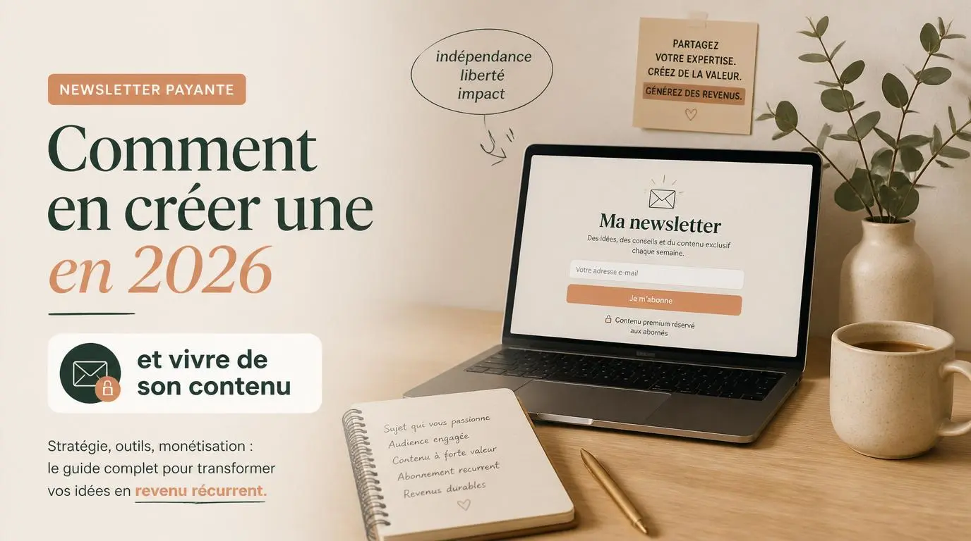 You are currently viewing Newsletter payante : comment en créer une en 2026 et vivre de son contenu
