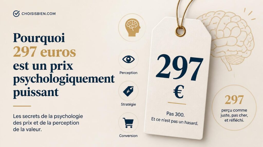 Pourquoi 297 euros est un prix psychologiquement puissant