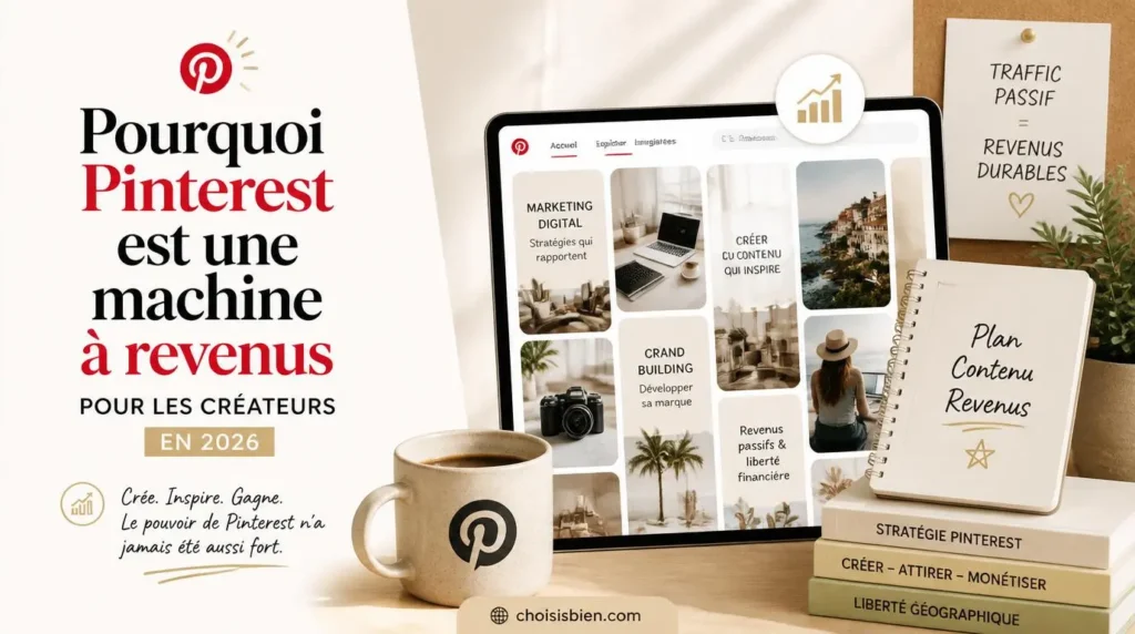 Pourquoi Pinterest est une machine à revenus pour les créateurs en 2026