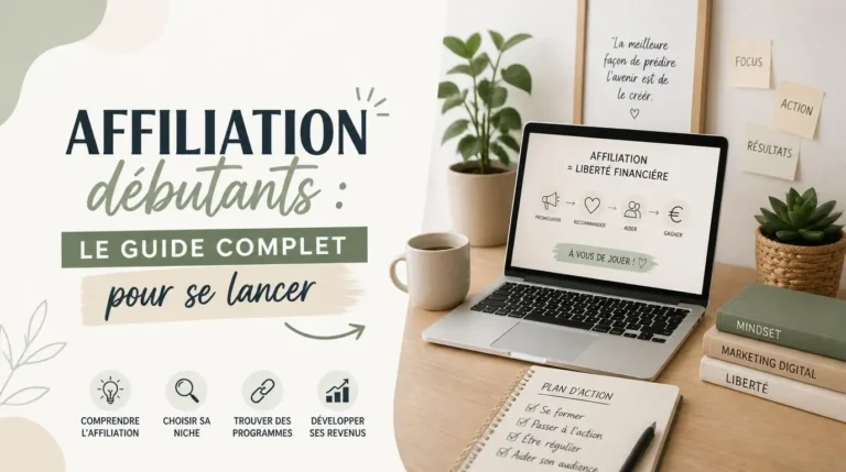 Affiliation débutants : le guide complet pour se lancer en 2026
