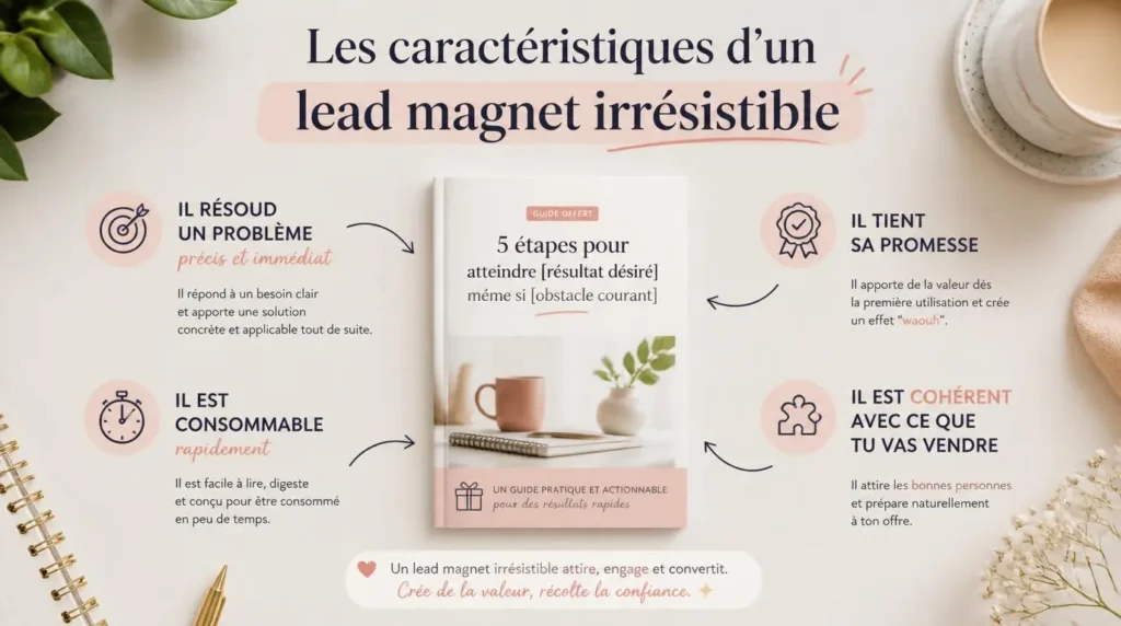 Les caractéristiques d'un lead magnet irrésistible
