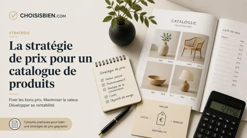 La stratégie de prix pour un catalogue de produits