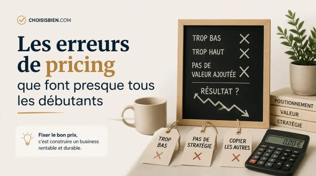 Les erreurs de pricing que font presque tous les débutants