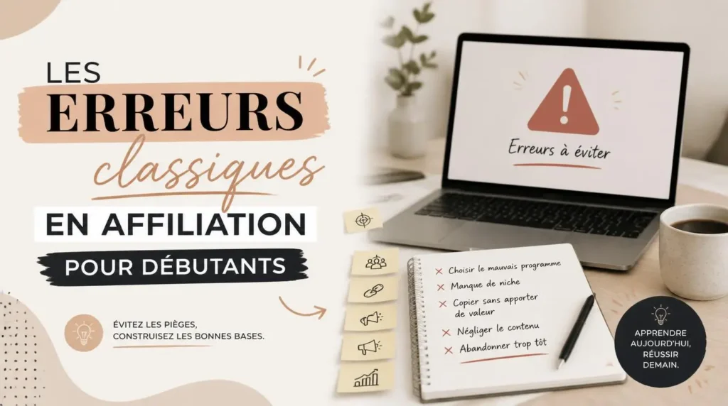 Les erreurs classiques en affiliation pour débutants
