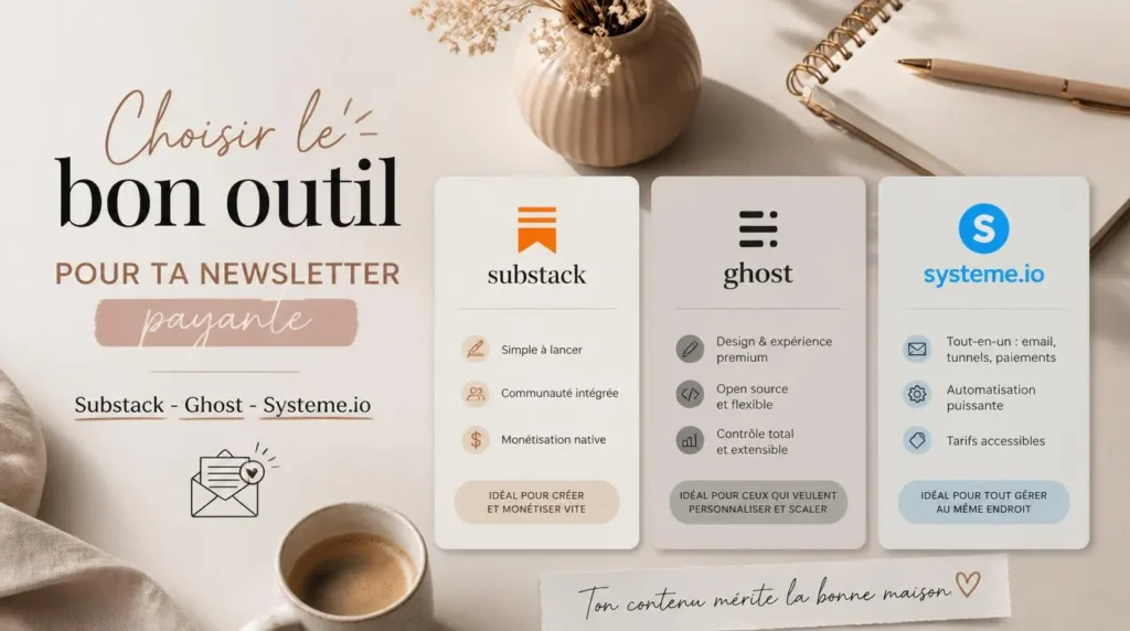 Choisir le bon outil pour ta newsletter payante