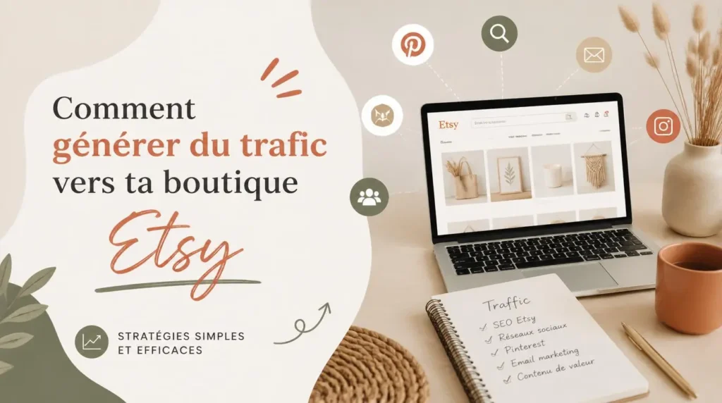 Comment générer du trafic vers ta boutique Etsy