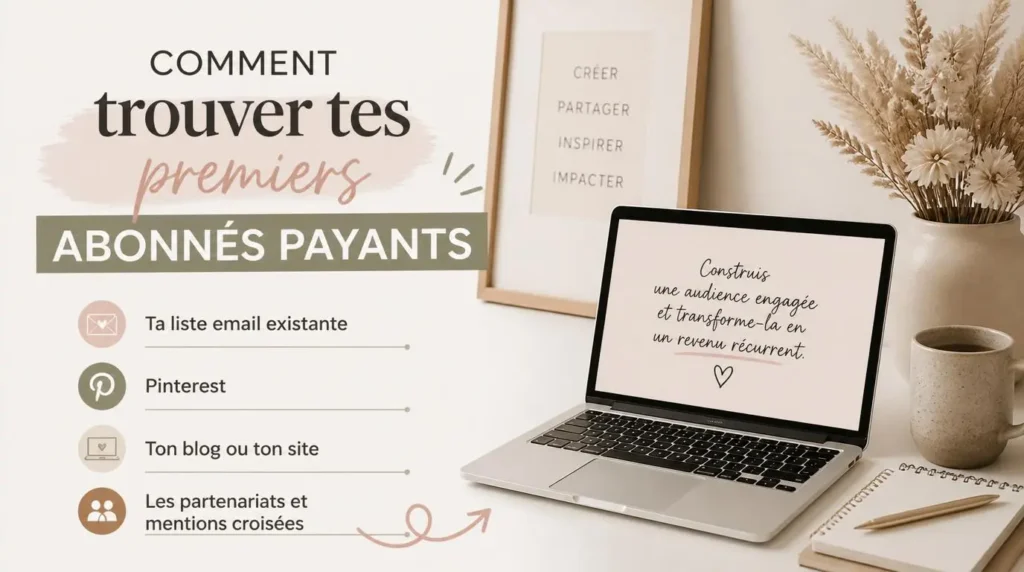 Comment trouver tes premiers abonnés payants