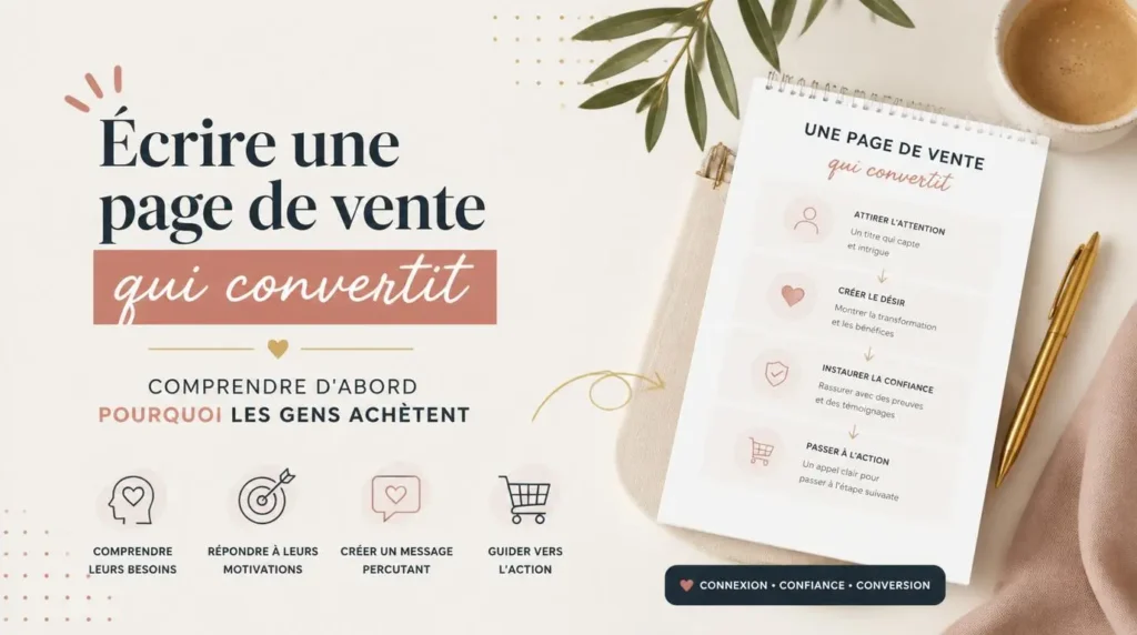 Écrire une page de vente qui convertit : comprendre d'abord pourquoi les gens achètent