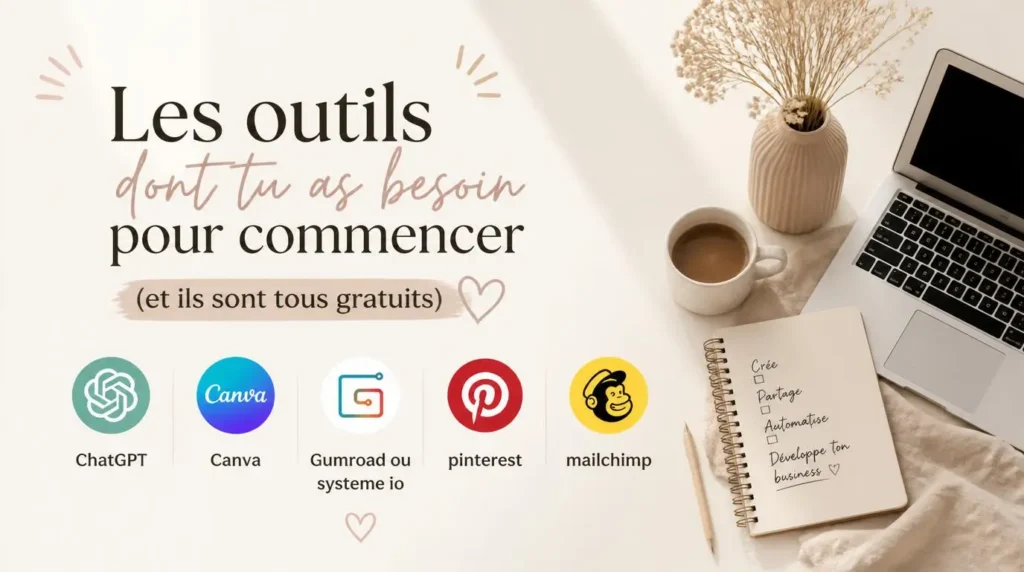 Les outils dont tu as besoin pour commencer (et ils sont tous gratuits)