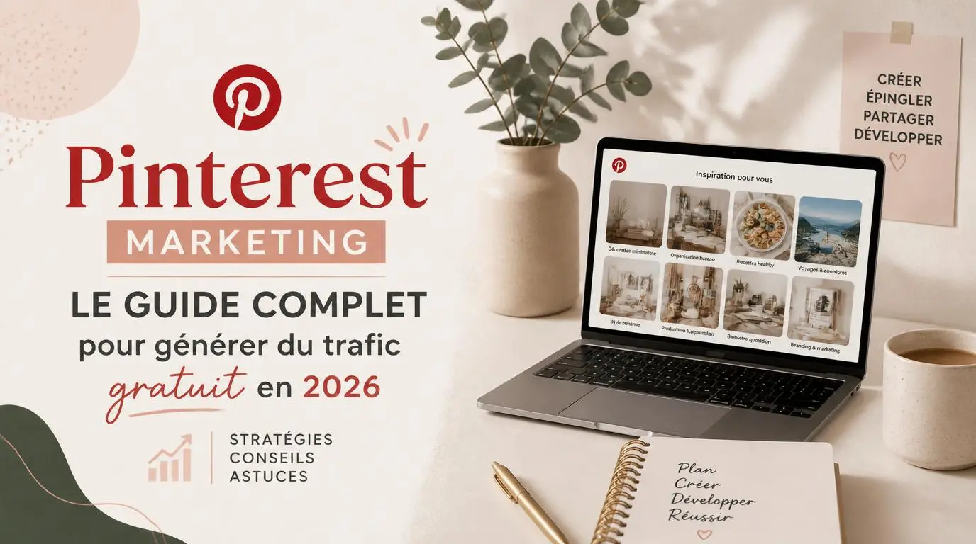 You are currently viewing Pinterest marketing : le guide complet pour générer du trafic gratuit en 2026