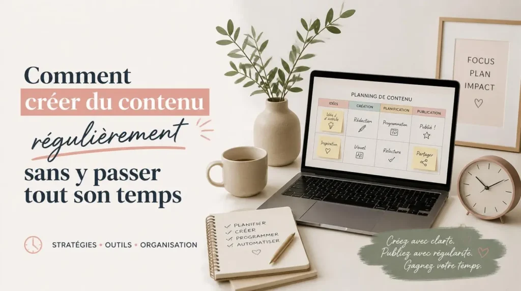 Comment créer du contenu régulièrement sans y passer tout son temps