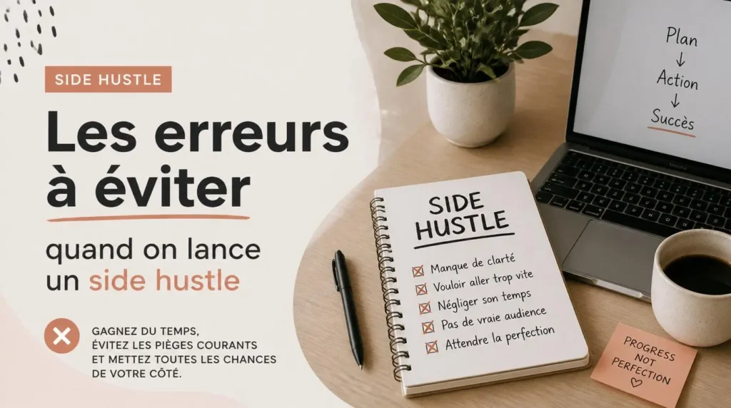 Les erreurs à éviter quand on lance un side hustle