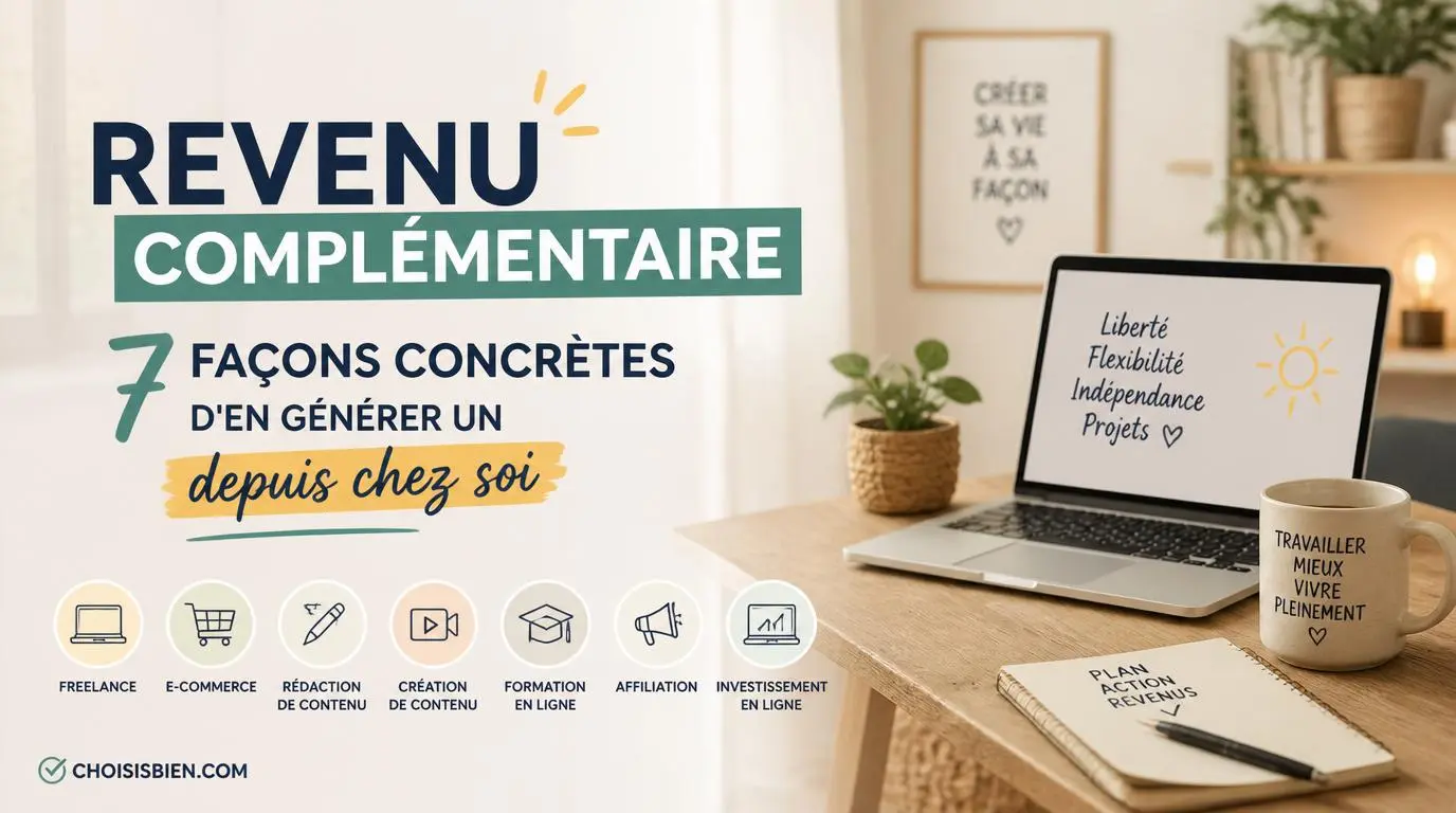 You are currently viewing Revenu complémentaire : 7 façons gratuites et concrètes d&rsquo;en générer un depuis chez soi